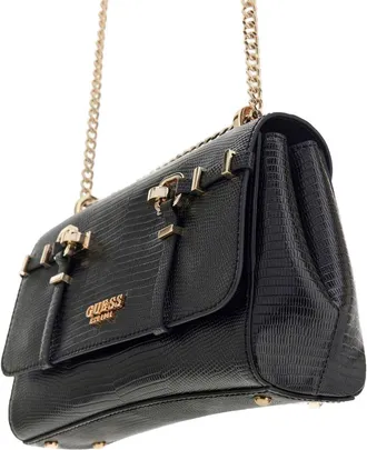 Guess Womens Crossbody Bag Black Polyurethane - Crossbody-Bags