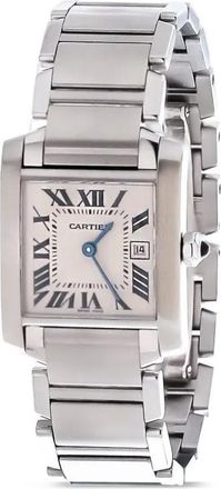 Cartier 2000-2010 Roman Tank Francaise 25 mm - Wit