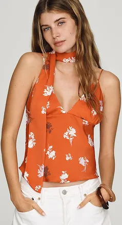 Maeve Clara Scarf-Neck Cami
