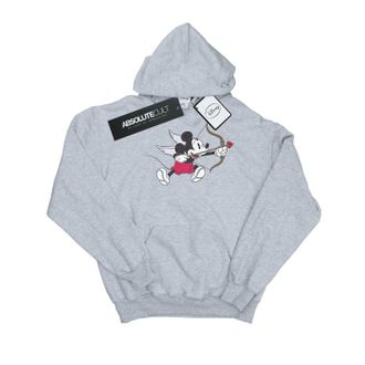 Disney Dames/Dames Mickey Mouse Love Cherub Hoodie (Sportgrijs)