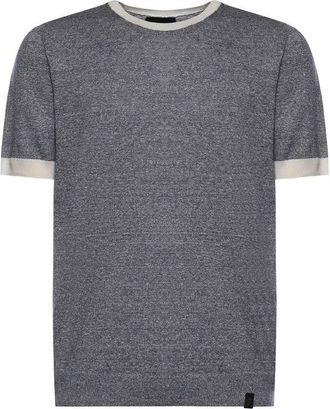 Fay Linen And Cotton T-Shirt