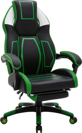 Clp Sedia Da Ufficio Clovis In Similpelle Nero/verde