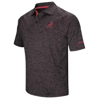 Colosseum Mens Colosseum Black Alabama Crimson Tide Big & Tall Down Swing Polo at Nordstrom, Size 6Xb