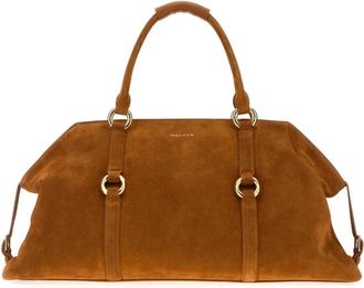 Alexander McQueen Farringdon Maxi Handtas - Heren - Weekendtassen - Bruin - ONE Size - Su&egrave;de - Tassen