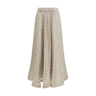 P.A.R.O.S.H. Beige Polyester Long Womens Skirt