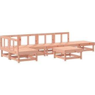 vidaXL Vidaxl - Set Salotto da Giardino 7 pz in Legno Massello di Douglas