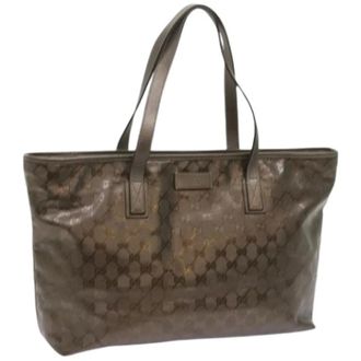 Gucci Pre-owned Tote Bags, female, Brown, Size: ONE SIZE Pre-owned Vintage Tote Bag