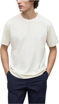 Ecoalf Katoenen T-shirt met print op de rug - Heren - T-shirts - Wit - M - Katoen - Tops