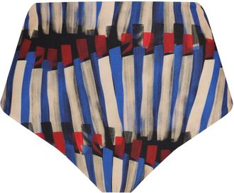 Lygia & Nanny Slip bikini con stampa - Blu