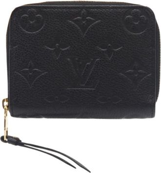 Louis Vuitton Black Leather Coin Purse/Coin Case (Pre-Owned)