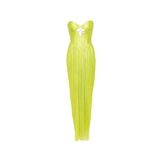 Maria Lucia Hohan Stephanie Strapless Cut-out Maxi Dress