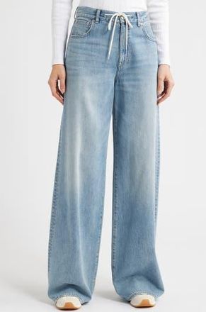 Madewell Superwide Leg Drawstring Jeans in Daffodill Wash at Nordstrom Rack, Size 25