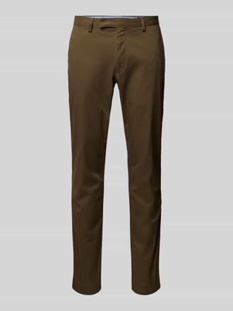 Polo Ralph Lauren Slim Stretch Fit Chino mit G&uuml;rtelschlaufen in Oliv, Gr&ouml;&szlig;e 36/34