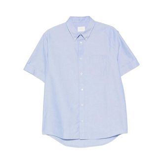 A.P.C. Chemisette Jack - male - A.P.C. - Short Sleeve Shirts - Blue - XL - Shirts