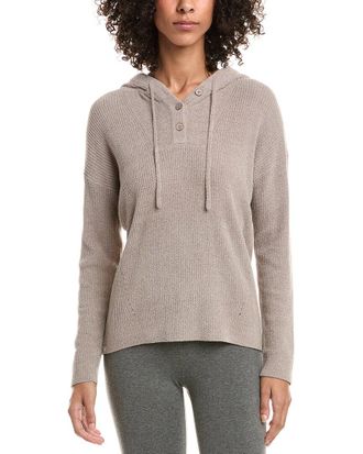 Barefoot Dreams Cozychic Ultra Lite Ribbed Henley Hoodie