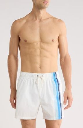 Vintage Summer Swimwear Poolside Stretch Volley Swim Trunks in White at Nordstrom Rack, Size Xx-Large
