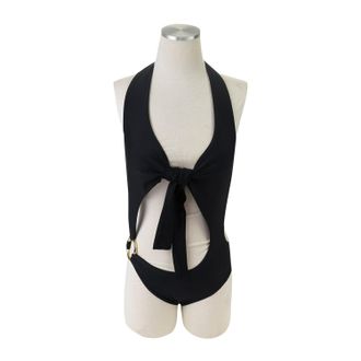 Louisa Ballou VORTEX BLACK ONE-PIECE SWIMSUIT