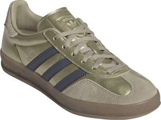 adidas Gazelle Indoor Sneaker in Gold /Aurora Onix/Cargo at Nordstrom, Size 10.5