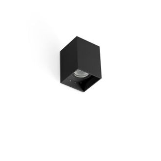 Faro Barcelona Kov 1l Aplique Cuadrado Negro 3000k 14&deg;