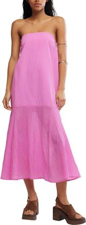 Free People Sabeen Tube Midi Dress in Island Flower at Nordstrom, Size X-Small