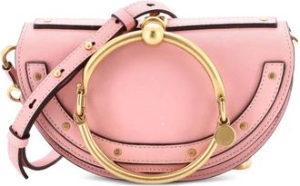 Chlo&eacute; Nile Leather Mini crossbody bag - Rosa