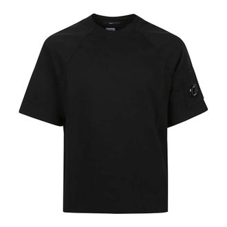 C.P. Company T-Shirts, male, Black, Size: 2XL Lens T-Shirt