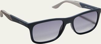 Ferragamo Mens Italian Lifestyle Gancini Square Sunglasses