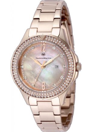 Technomarine Womens TM-826009 Ladies Luna Tides Watch - Rose Gold - One Size