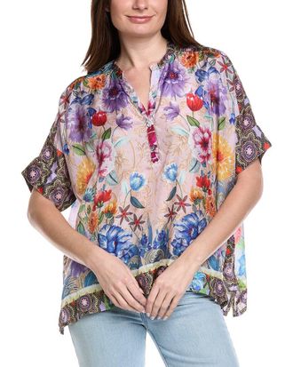 Johnny Was Louella Silk Blouse
