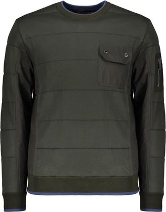 Moorer Pullover - Heren - Sweatshirts - Groen - M - Polyester - Hoodies & sweatvesten