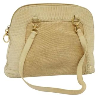 Bally Tweedehands leren schoudertassen - Dames - Pre-owned - Beige - Maat: ONE Size Leer