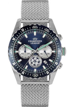Jacques Lemans CL-102B Mens Championsleague Watch - Silver - One Size