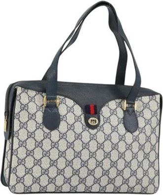 Gucci Pre-owned Vintage Plastic Handbag - Dames - Vintage Handtas - Blauw - ONE Size - Vintage