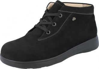 Finn Comfort Womens Spa Lace-Up Shoes In Schwarz Nubuk