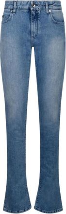 Dolce & Gabbana Lichtblauwe Bootcut Jeans - Dames - Bootcut Jeans - Blauw - M - Katoen - Jeans