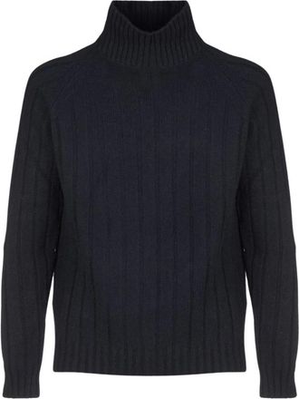 Roberto Collina Dolcevita Ml Costa Piatta - - Knitwear - Uomo - Nero - XL