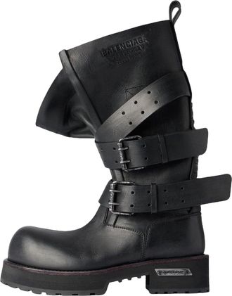 Balenciaga (WMNS) Balenciaga Venom High Boot Black 833594WBEQ11000