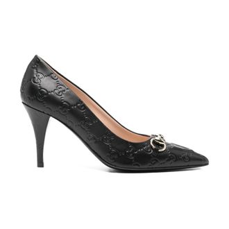 Gucci Pumps, female, Black, 8 UK, Horsebit Point-toe Pump
