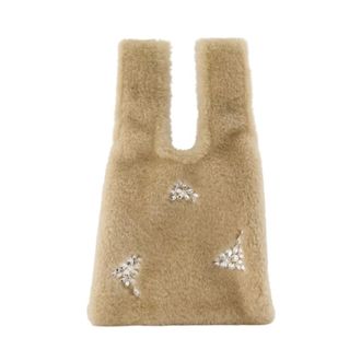 Simone Rocha Mini Shopper Tas - Dames - Tassen - Beige - Maat: ONE Size