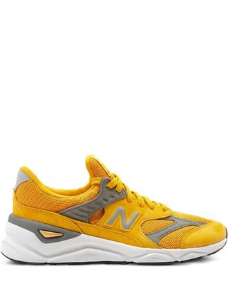New Balance X-90 reconstructed sneakers - women - Calf Suede/Fabric/Fabric/Rubber - 11 - Yellow