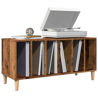Berkfield Home Record Cabinet Old Wood 100x38x48 cm Engineered Wood in Brown | Size: 100 x 38 x 48 cm