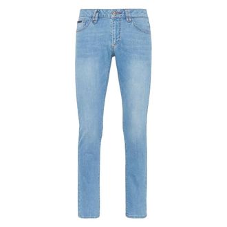 Philipp Plein Heren, Jeans, Blauw, Maat: W40 Denim