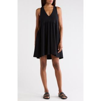 Melrose and Market V-Neck Tank Dress in Black at Nordstrom Rack, Size X-Small