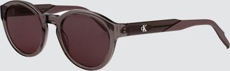Calvin Klein Jeans Occhiali da sole rotondi in acetato con monogramma