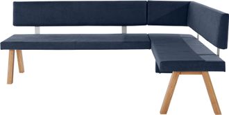 HOME AFFAIRE Eckbank »Rio« Massivholz in Eiche geölt, Esszimmerbank bequem gepolstert