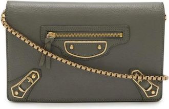 Balenciaga Pre-owned Cross Body Bags, female, Gray, Size: ONE SIZE Pre-owned Vintage Cross Body Bag