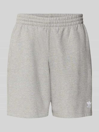 adidas Originals Regular Fit Sweatpants mit Logo-Stitching in Mittelgrau Melange, Gr&ouml;&szlig;e XXL