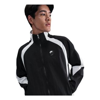 Nike Air Woven Track Jacket Loose Fit Black White HV0881-010