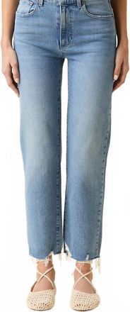 LE JEAN Sabine Straight Leg High-Rise Jeans In Valley