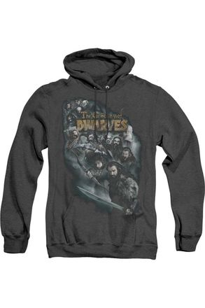 Gildan The Hobbit Company Of Dwarves Adult Heather Hoodie / Hooded Sweatshirt